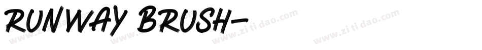 RUNWAY BRUSH字体转换